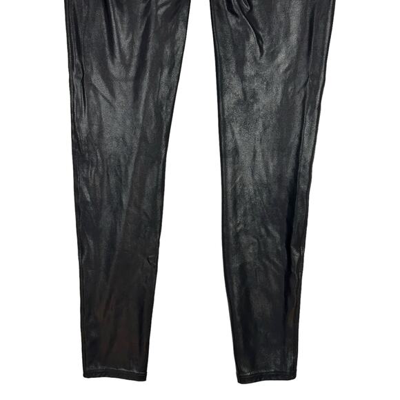SPANX Womens Size L Ready to Wow Faux Leather Leggings Ankle Length Black 2437 - Picture 6 of 11